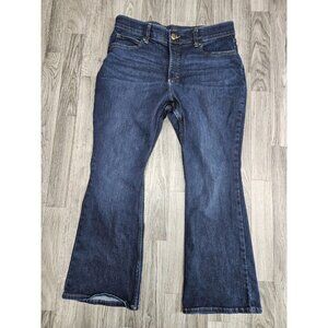 Lee Jeans Womens 16 Petite Blue Denim Bootcut Stretch High Rise Classic Fit